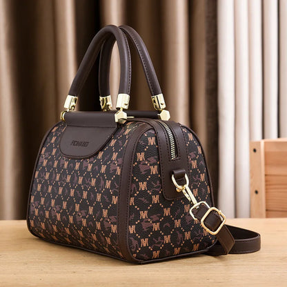 Sac à bandoulière en cuir imprimé pour femmes