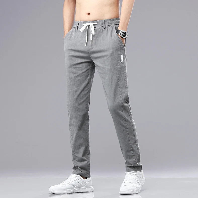 Pantalon d'été classique en coton pour hommes