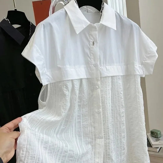 Chemise à manches courtes pour femmes