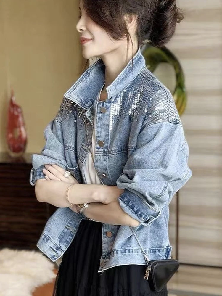 Veste en jean pour femme