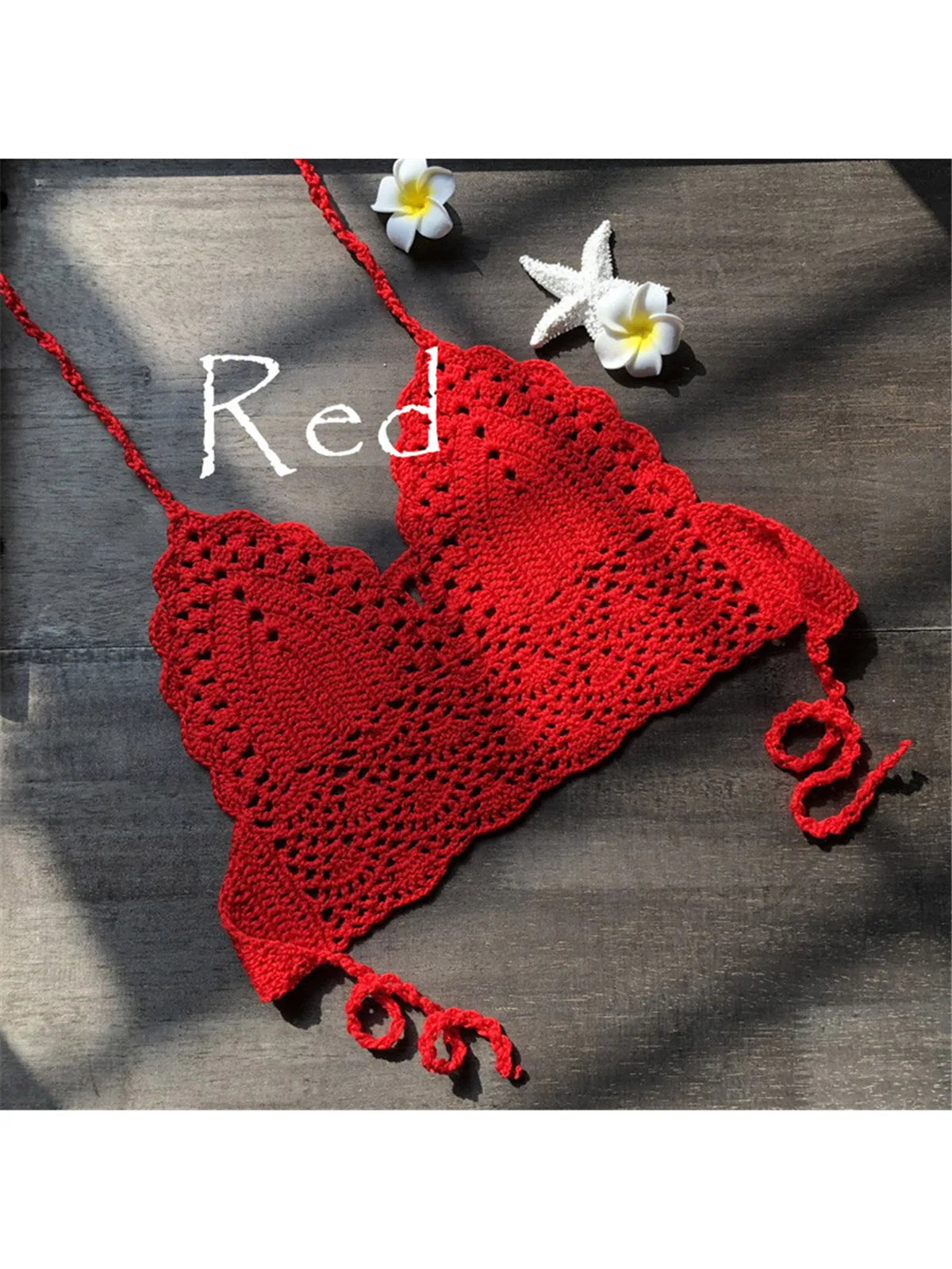 Haut de Bikini tricoté en Crochet pour femmes