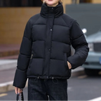 Manteau courte bouffante en coton pour femme