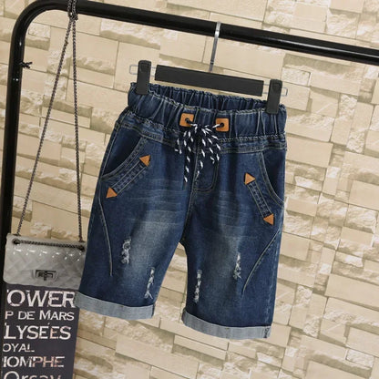 Short en jean grande taille pour femme