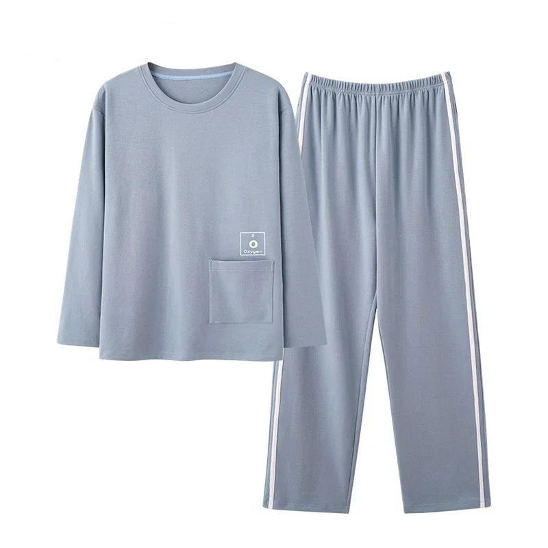 Ensemble pyjamas grande taille en coton pour hommes