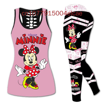 Ensemble débardeur et Leggings Disney Minnie Mous pour femmes