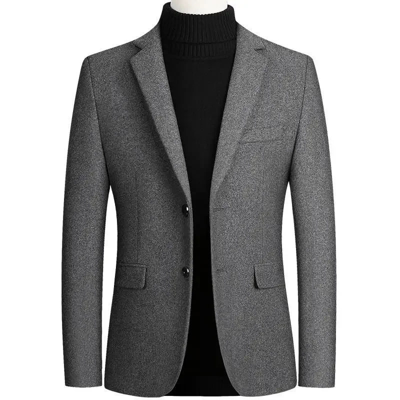 Blazer en laine à manches longues pour homme