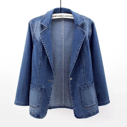 Veste de costume en jean pour femmes