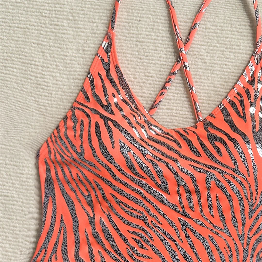 Maillots de bain une pièce string rembourré pour femmes