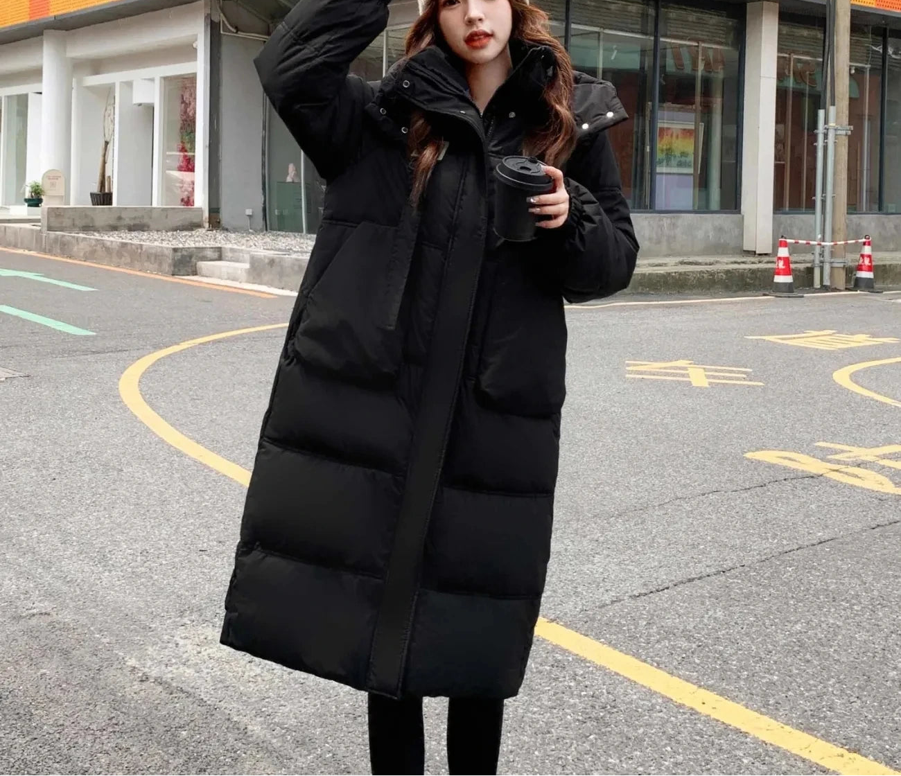 Doudoune décontractée en coton pour femme