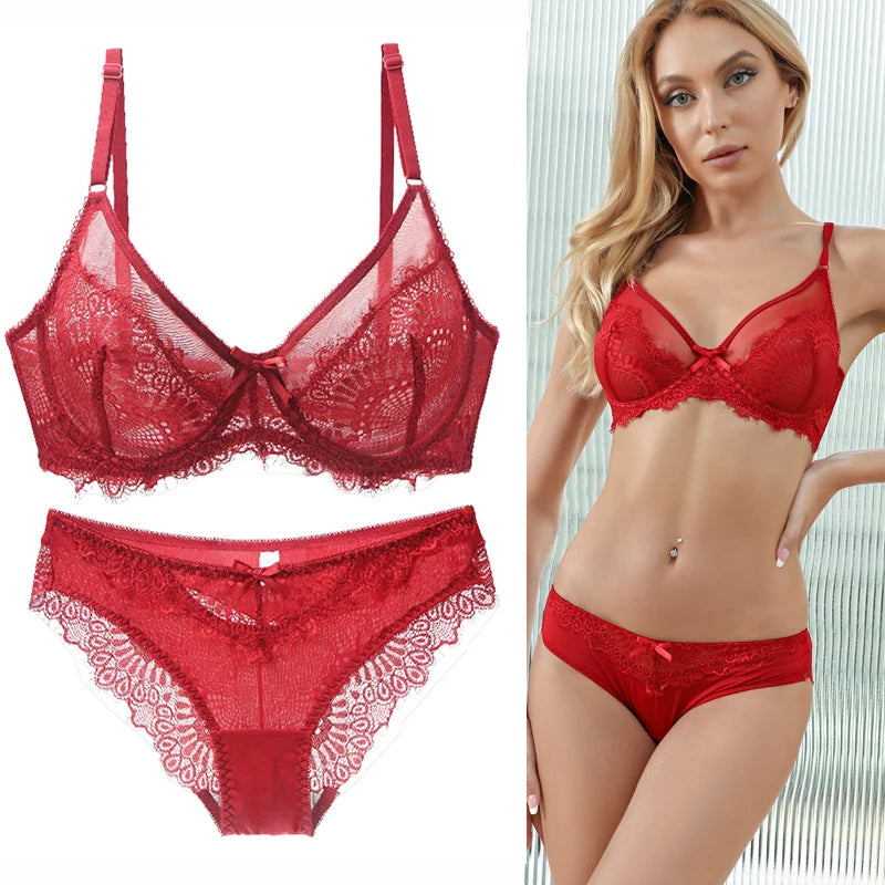Ensemble de soutien-gorge en dentelle pour femmes