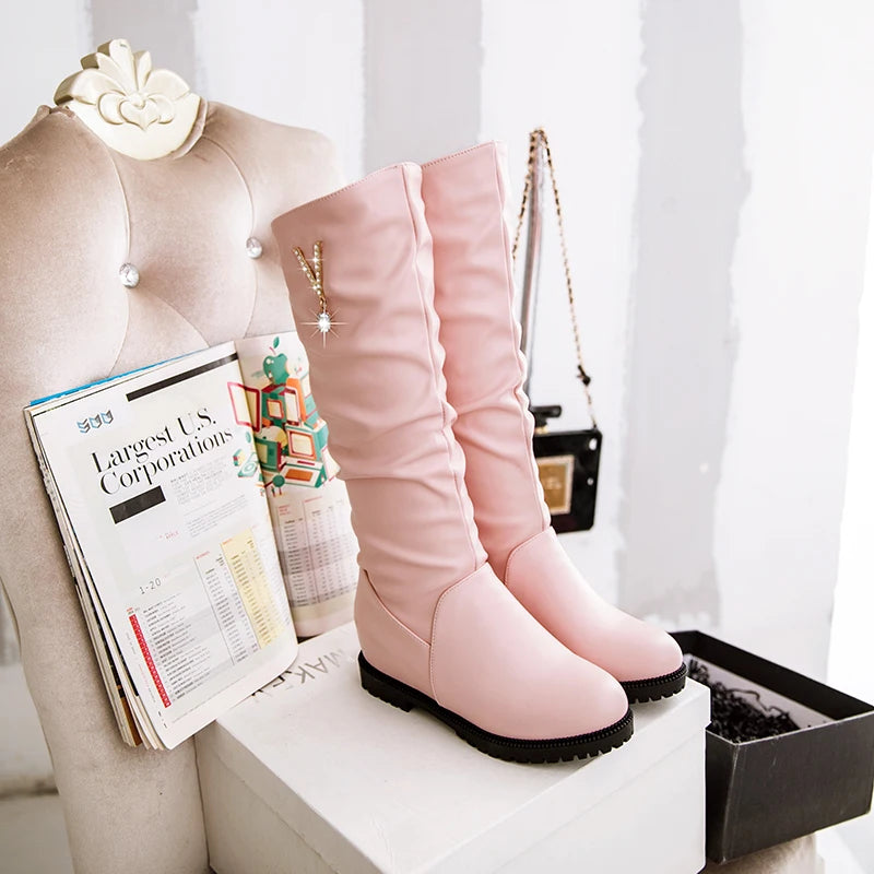 Bottes hautes au genou pour femmes