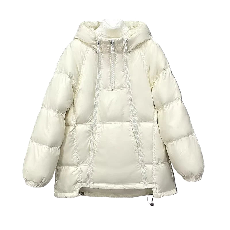 Doudoune d'hiver à capuche pour femme