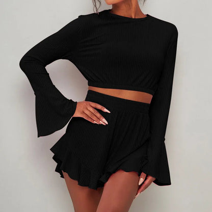 Ensemble pyjama 2 pièces en dentelle pour femme