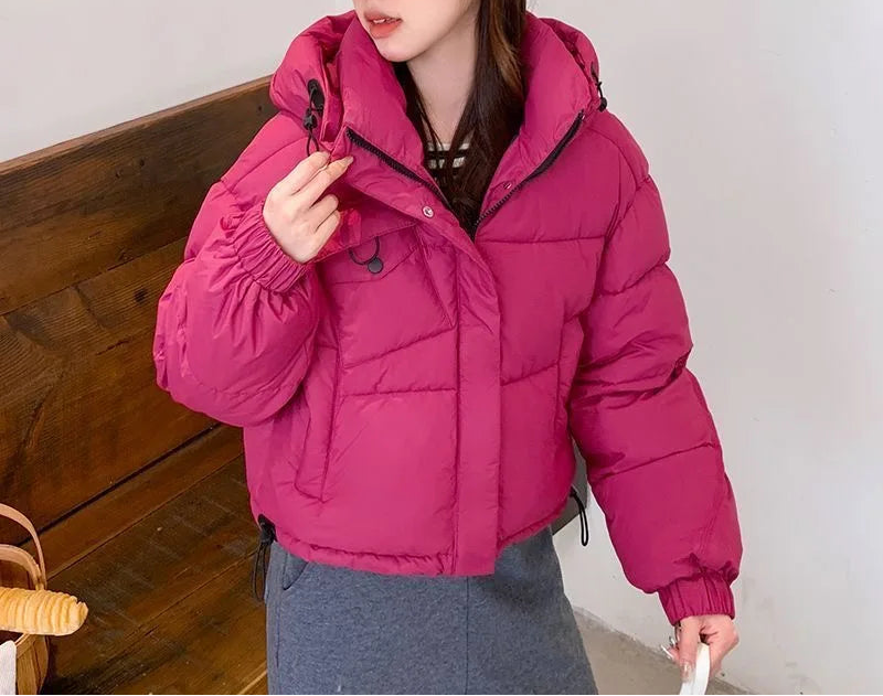Manteau Parka à capuche pour femme