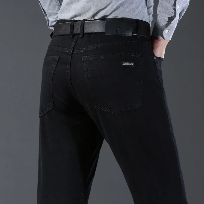 Pantalon en denim noir pour hommes