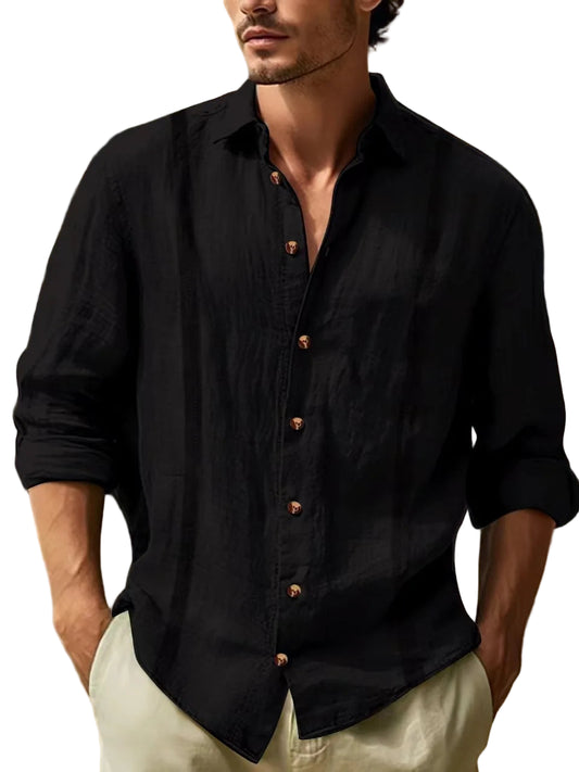 Chemise à rayures patchwork tendance pour hommes