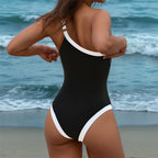 Maillot de bain une pièce à bretelles dénudées pour femmes