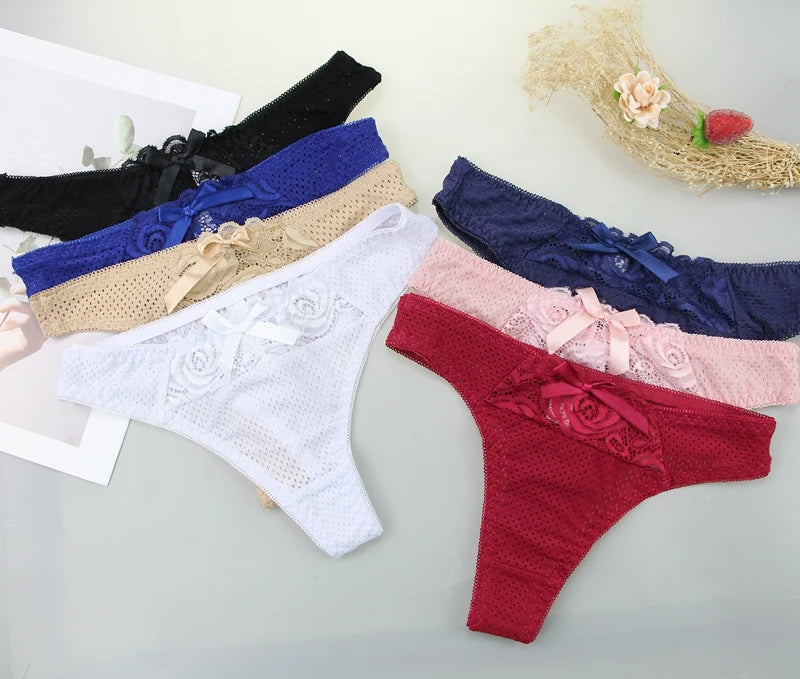 Culottes en coton 3 pièces taille basse pour femmes