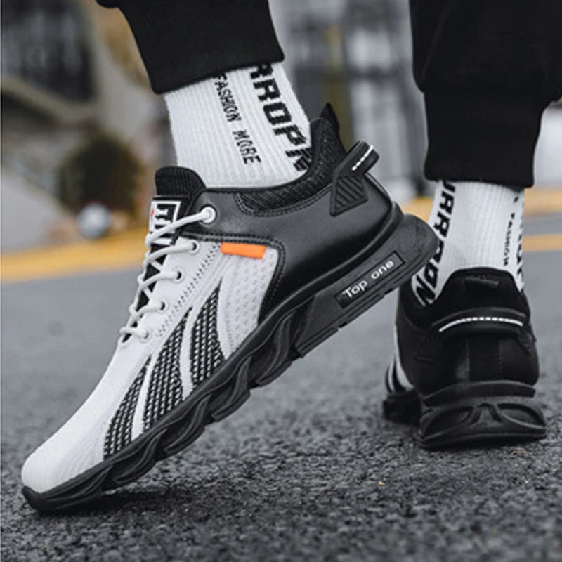 Baskets tendance en maille pour hommes