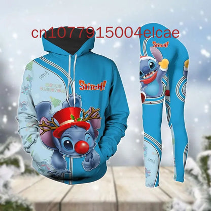 Ensemble sweat à capuche et Leggings Disney Stitch pour femme