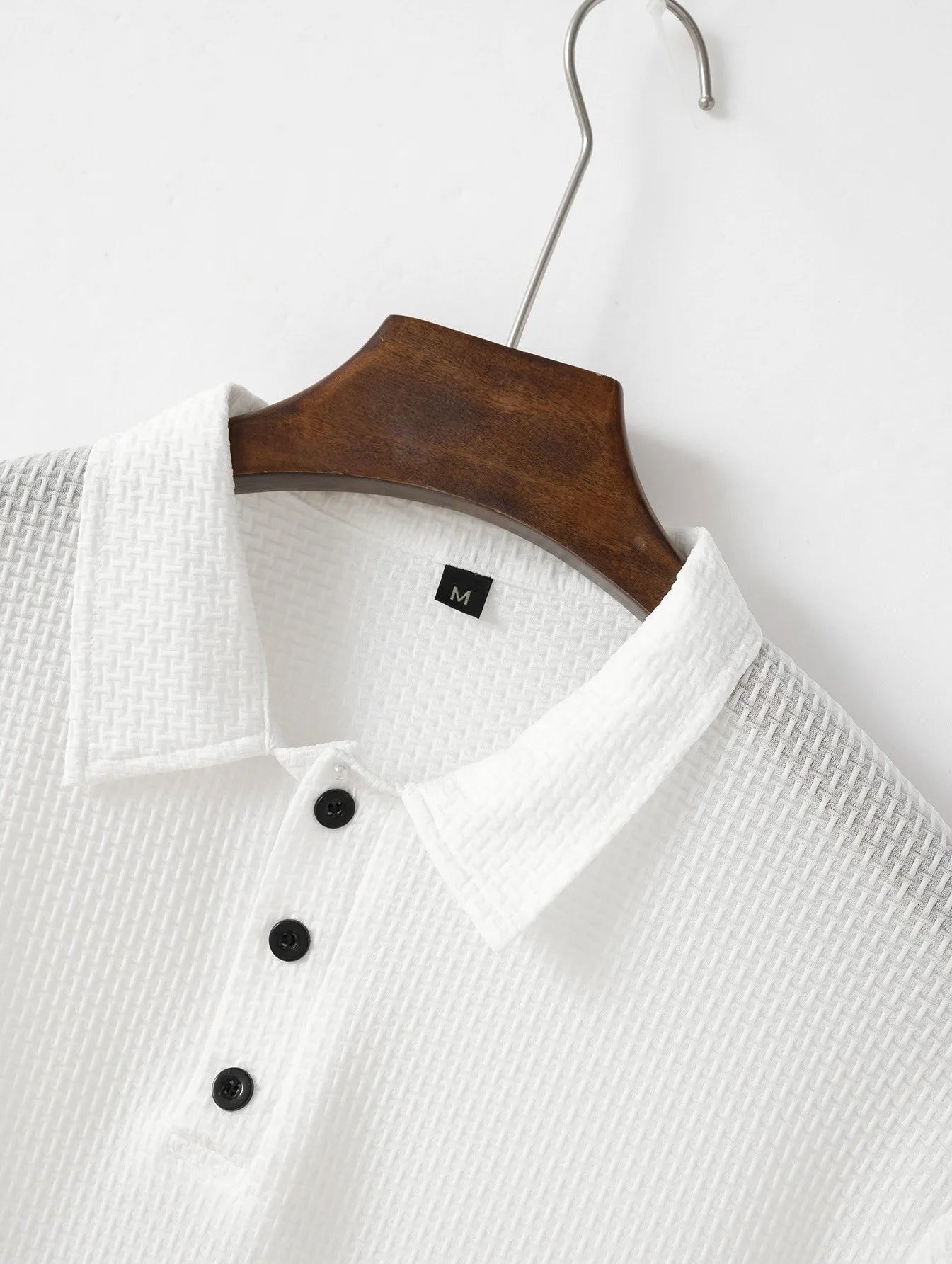 T-shirt à manches courtes en maille de soie glacée pour hommes