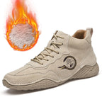 Baskets montantes en cuir souple pour hommes