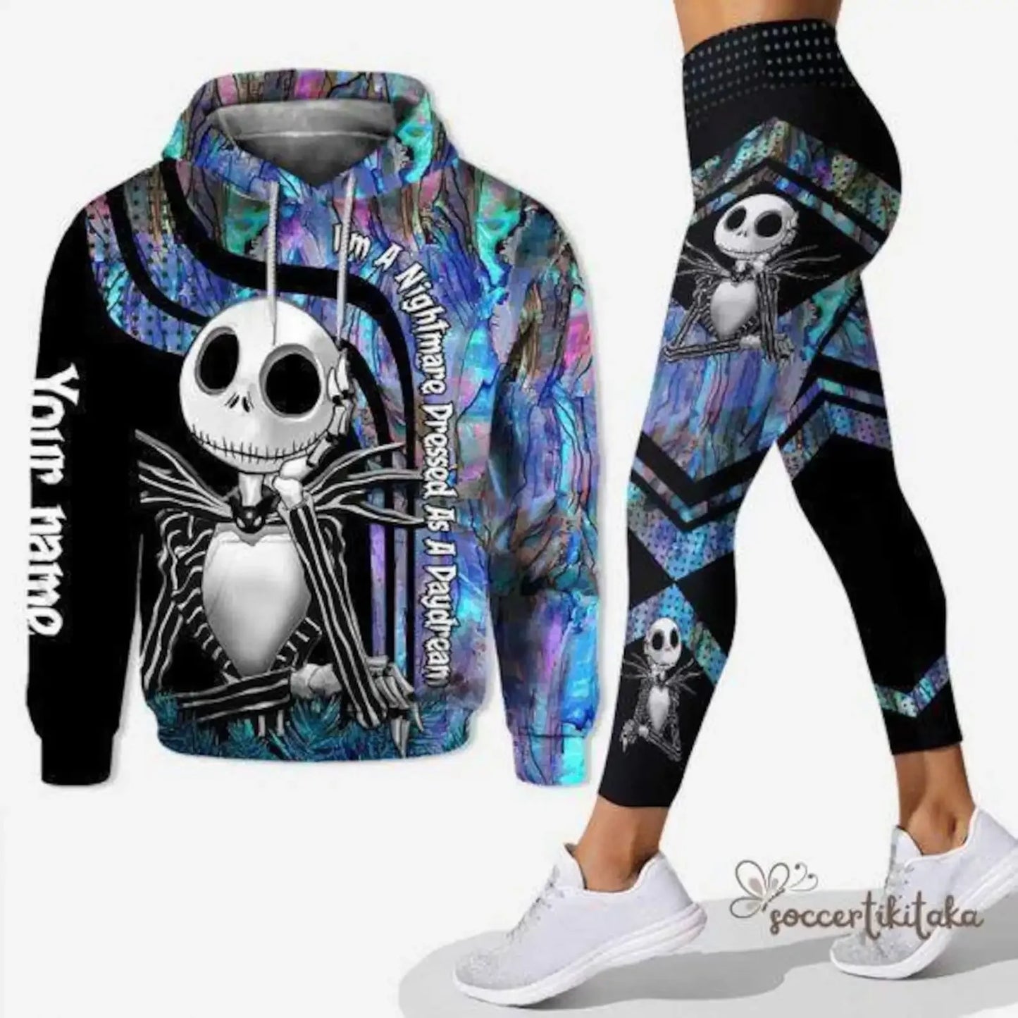 Ensemble sweat à capuche et Leggings Disney Cauchemar avant Noël Sally pour femme