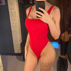 Maillot de bain une pièce dos nu à paillettes scintillantes pour femmes