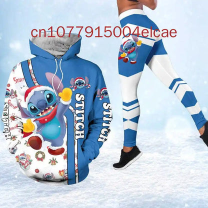 Ensemble sweat à capuche et Leggings Disney Stitch pour femme