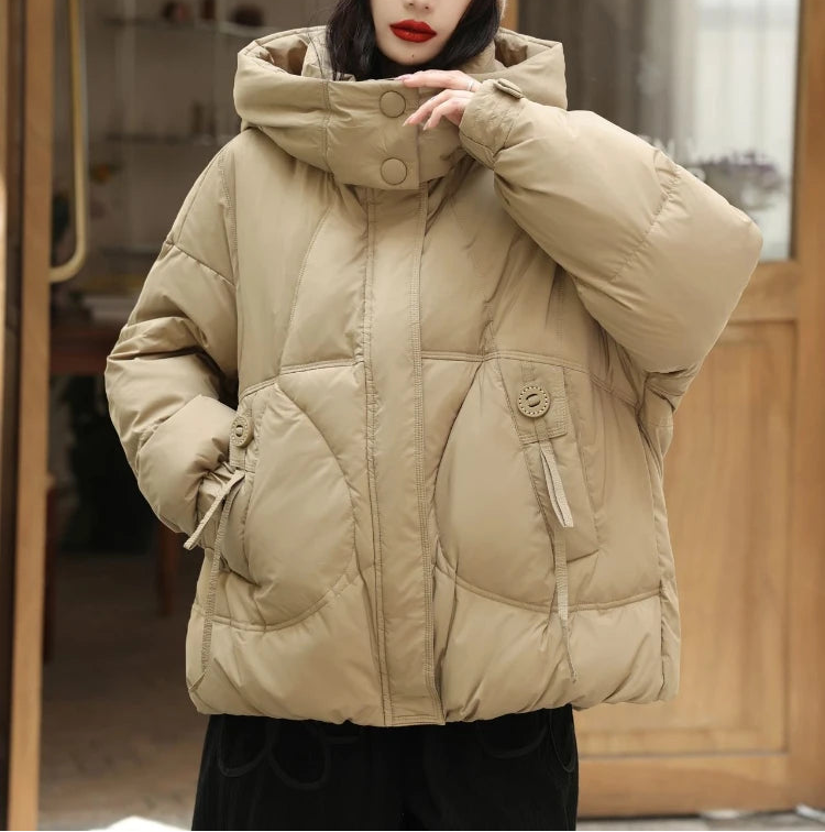 Doudoune à capuche pour femme