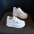 Baskets à plateforme en cuir véritable pour femmes