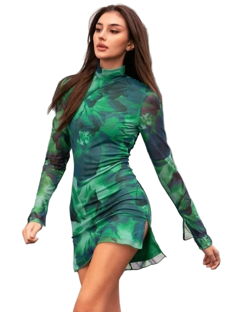 Mini robe courte en maille pour femmes