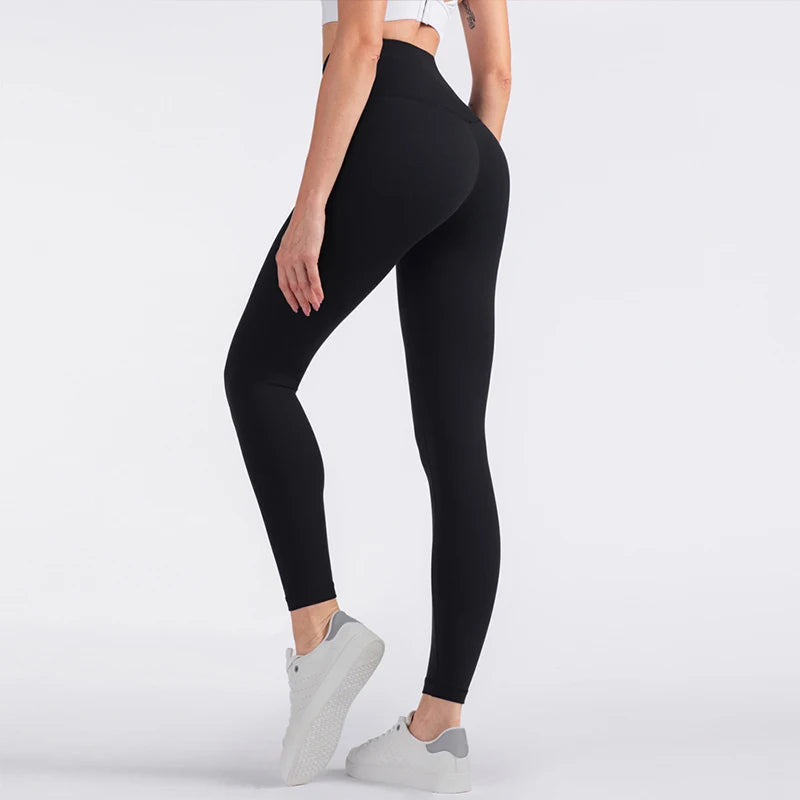 Pantalon taille haute, leggings de sport, de fitness, version classique