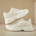 Baskets blanches en cuir pour femmes