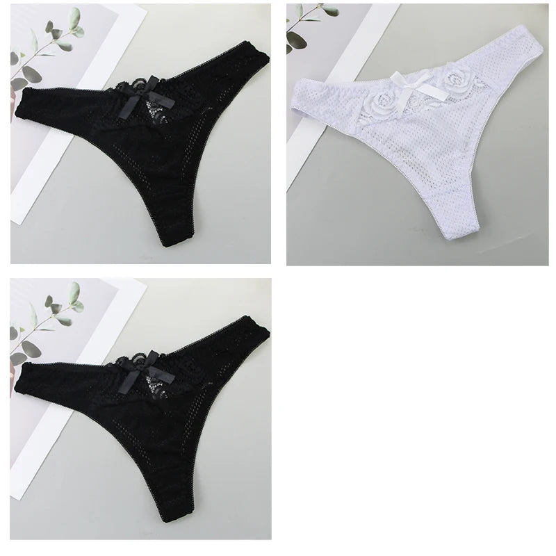 Culottes en coton 3 pièces taille basse pour femmes