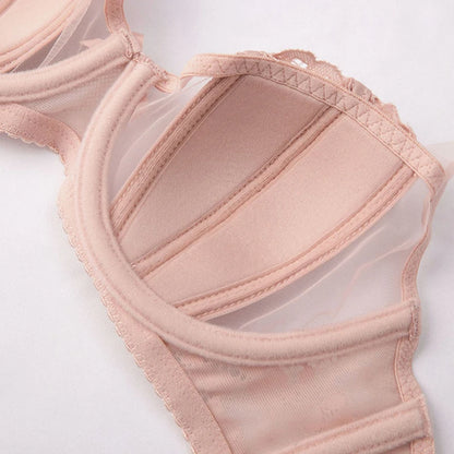 Soutien-gorge à armatures sans couture pour femmes, à boucle arrière, sans doublure, grande taille