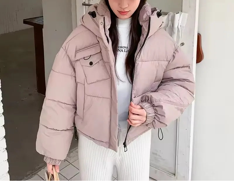 Manteau Parka à capuche pour femme