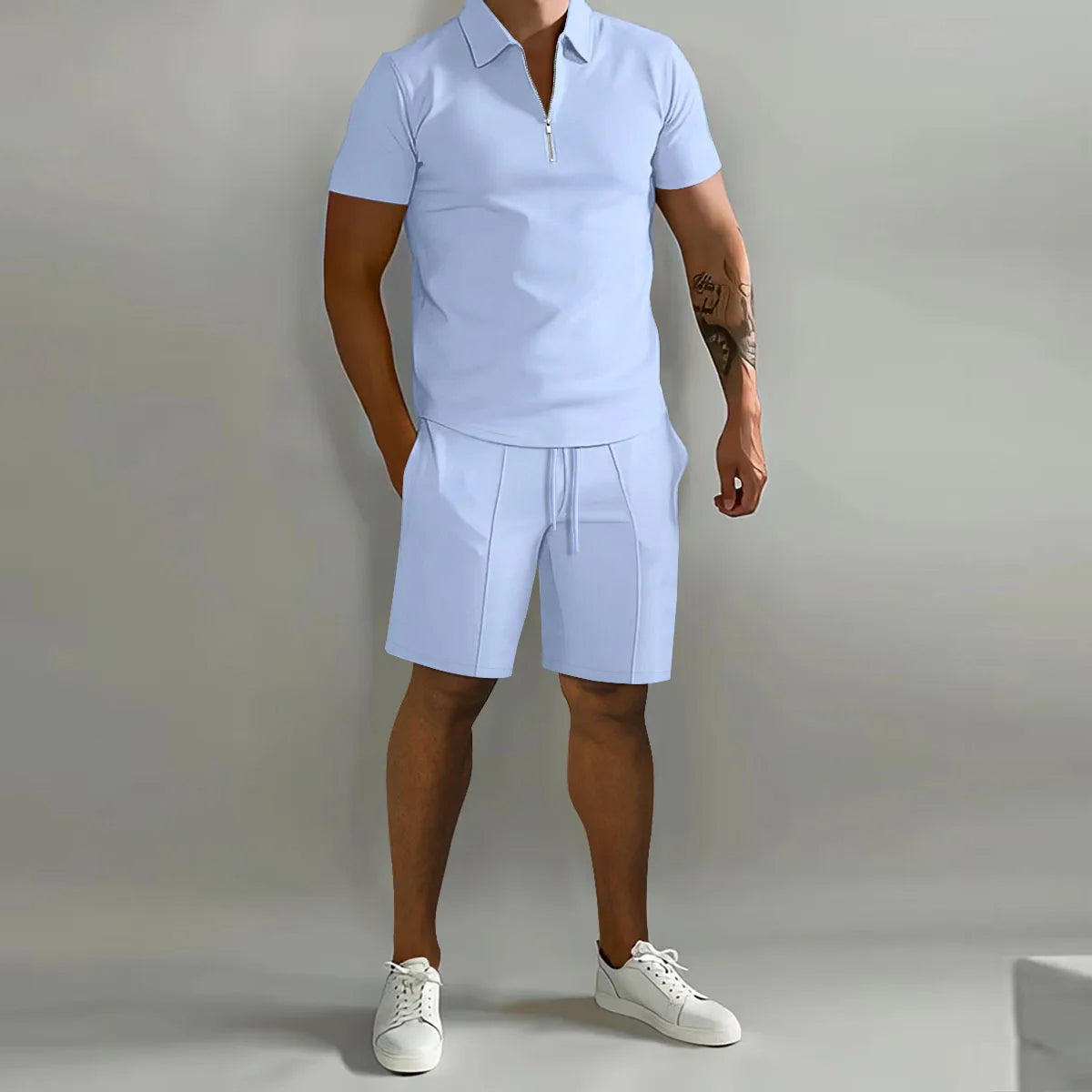 Ensemble Polo à manches courtes et shorts pour hommes