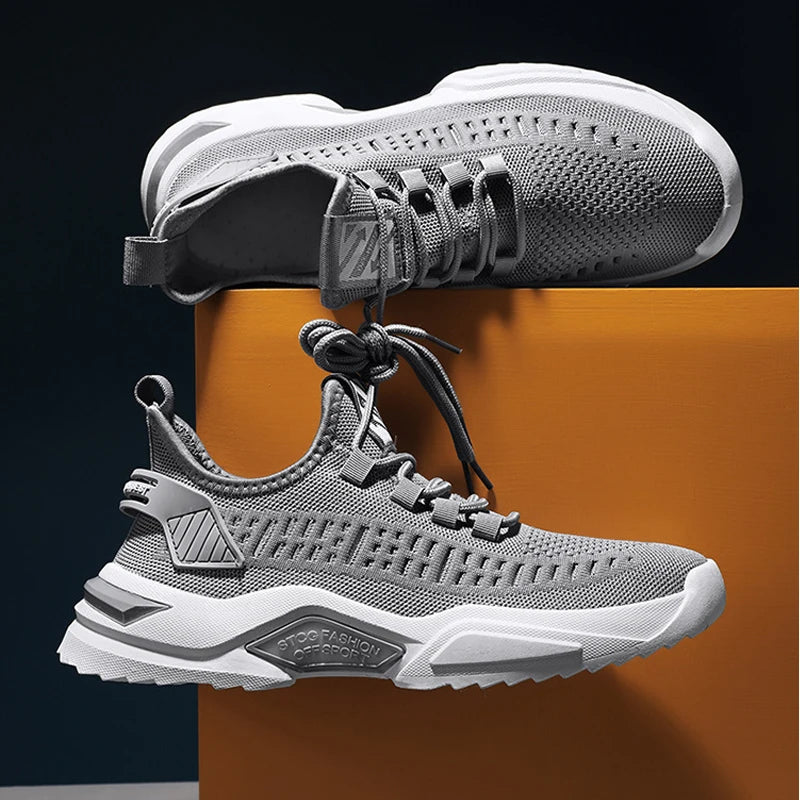 Baskets tendance en maille pour hommes