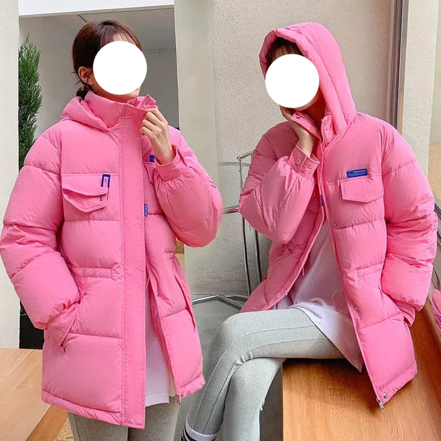 Manteau d'hiver à capuche pour femme