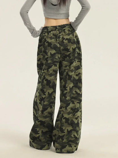 Pantalon camouflage vintage pour femmes