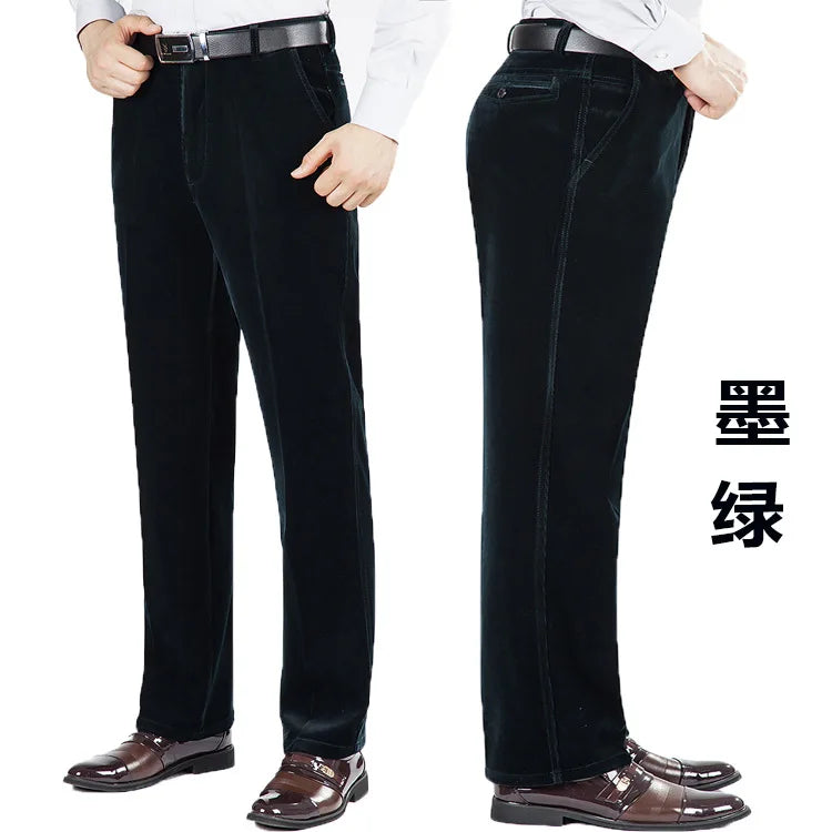 Pantalon en velours côtelé ample pour hommes