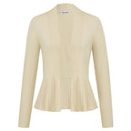 Manteau trapèze décontracté à manches longues pour femmes