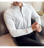 Polo à manches longues pour hommes