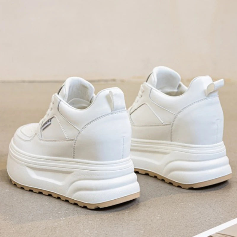 Basket en cuir véritable pour femmes