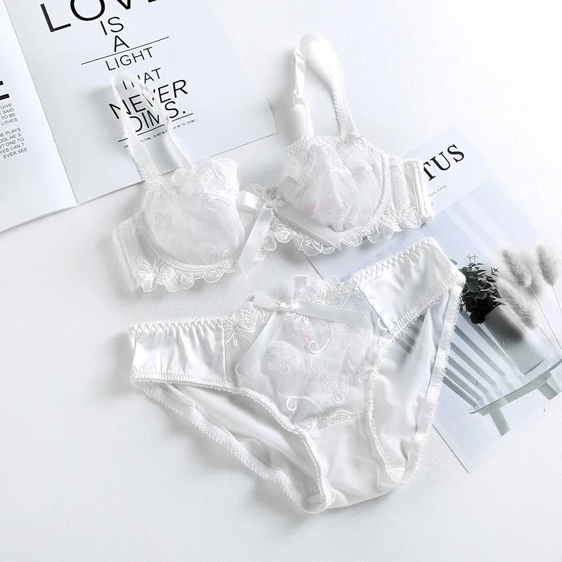 Ensemble de lingerie transparente pour femmes