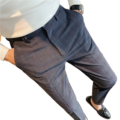 Pantalon formel slim décontracté pour hommes