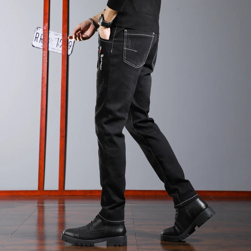 Jean slim en denim pour hommes