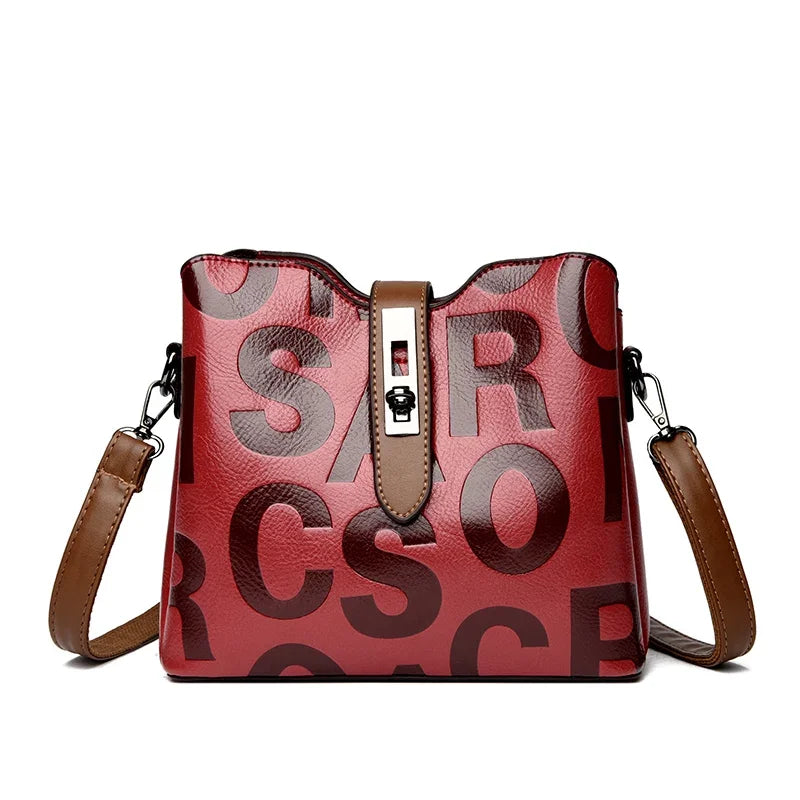 à bandoulière décontractés en cuir PU pour femmes