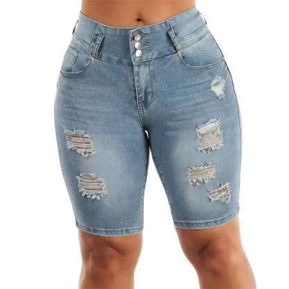 Short en jean slim sexy à la mode pour femme